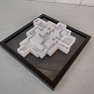 Carte 3D de l'ascension, art mural Valorant, jeu vidéo, décoration murale, impression 3D, cadeau pour joueur
