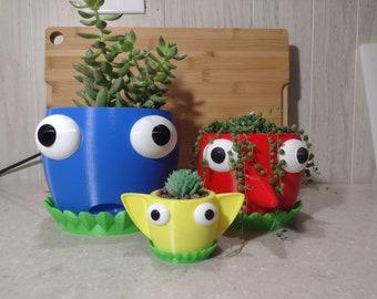 Pikmin Planter Water Dish Leaf Drip Tray Flower Themed Planter Pot Tray Garden Accessory