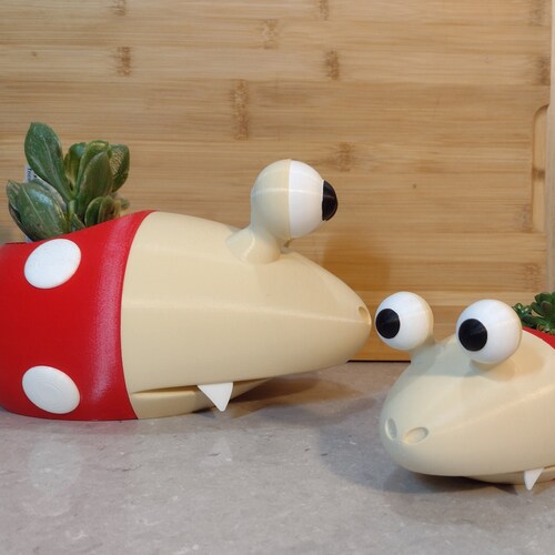 Maceta Bulbmin Pikmin, maceta Bulborb para plantas suculentas