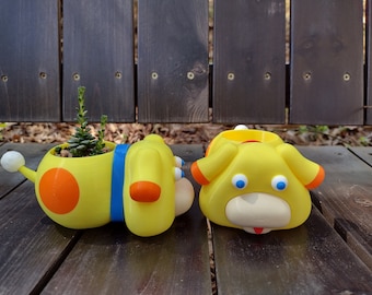 Oatchi Pikmin Planter Dog Plant Pot Succulent Container Garden Pen Holder Desk Decoration