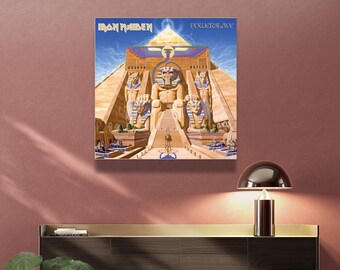 Thrifted Iron Maiden Powerslave Mini Metal Tour Poster
