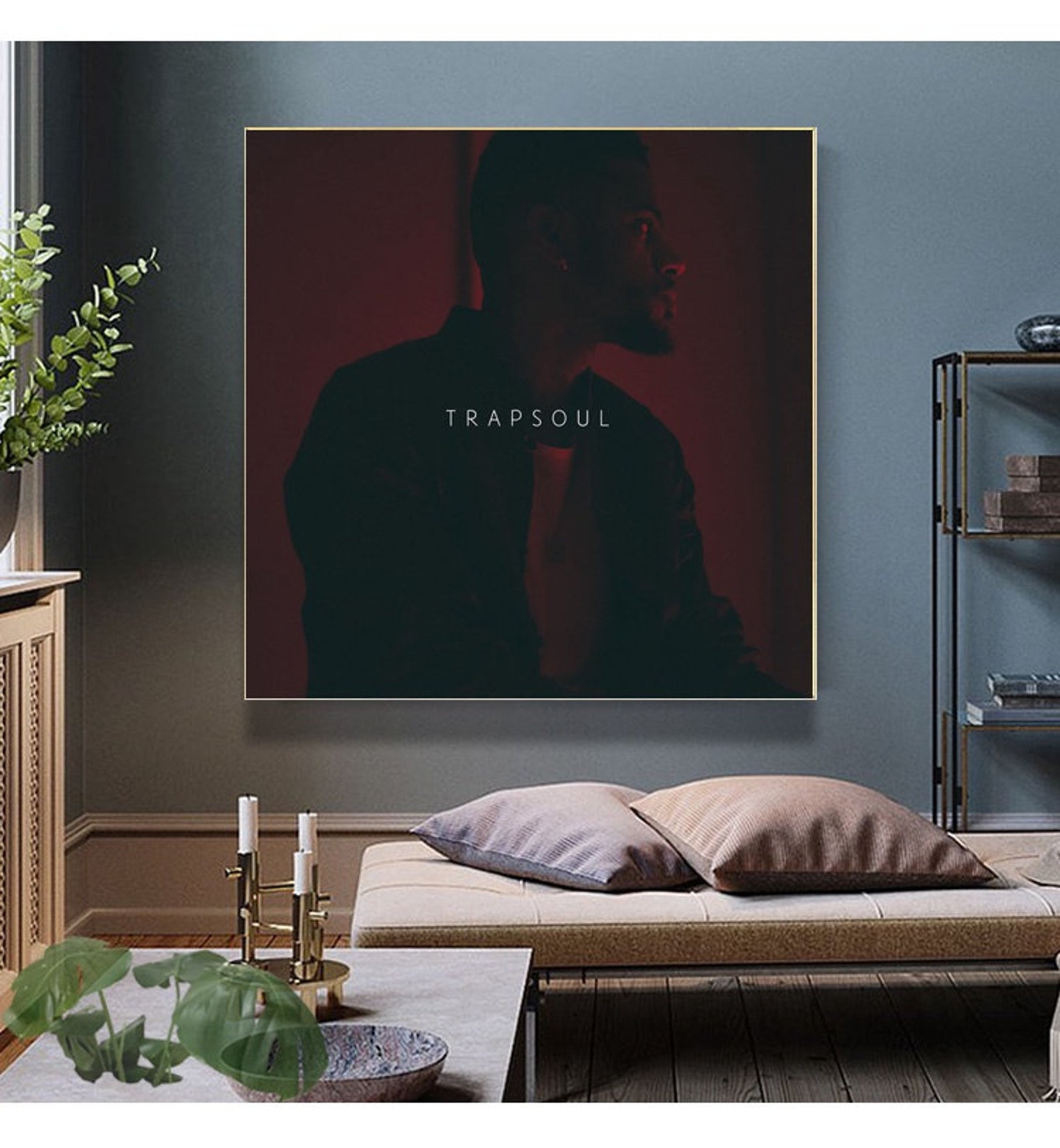 Bryson Tiller Trapsoul Music Album Cover Art Canvas Poster No Etsy