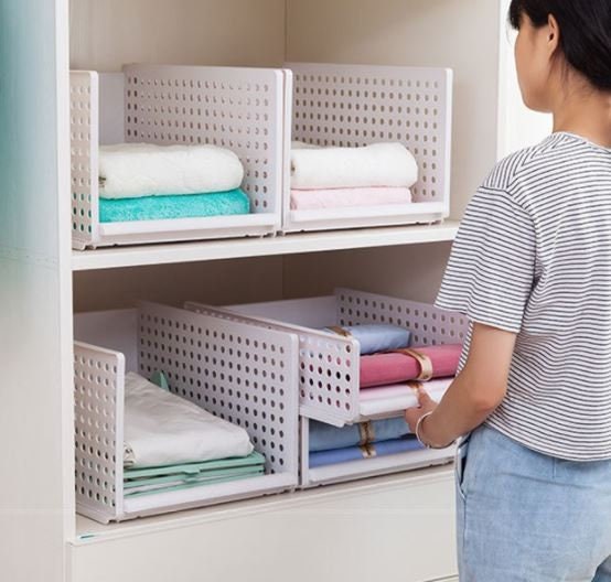 Caja de almacenamiento apilable Organizador del dormitorio | Etsy