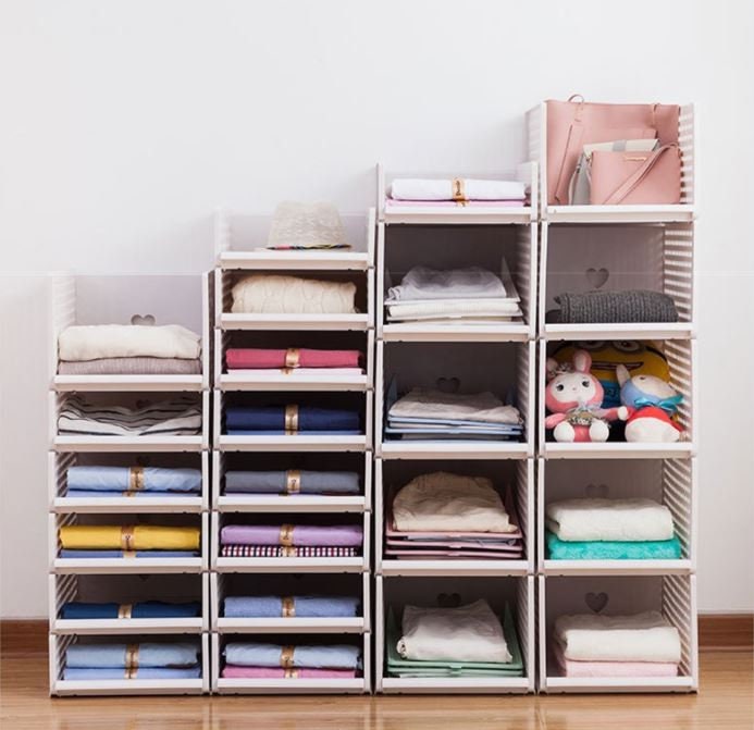 Caja de almacenamiento apilable Organizador del dormitorio | Etsy