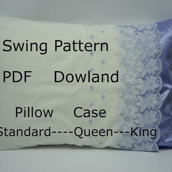 Sewing PDF Tutorial - Envelope Pillowcase-Instant Download - Formula for any pillow size including Standard, Queen and King sizes plus