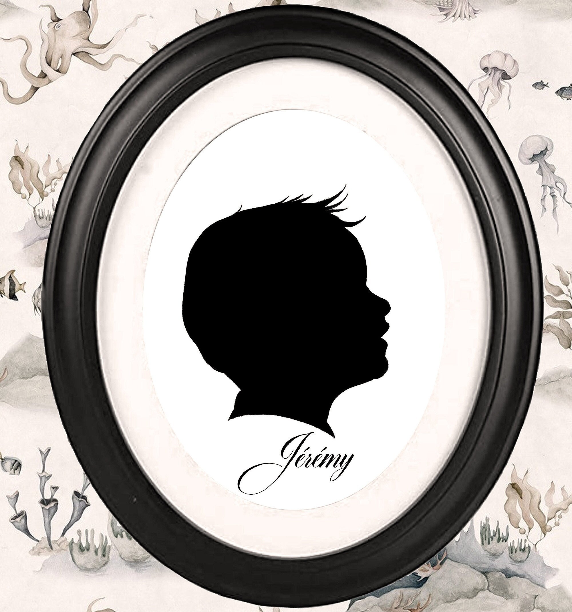 Silhouette Personnalisé Cadre Inclus