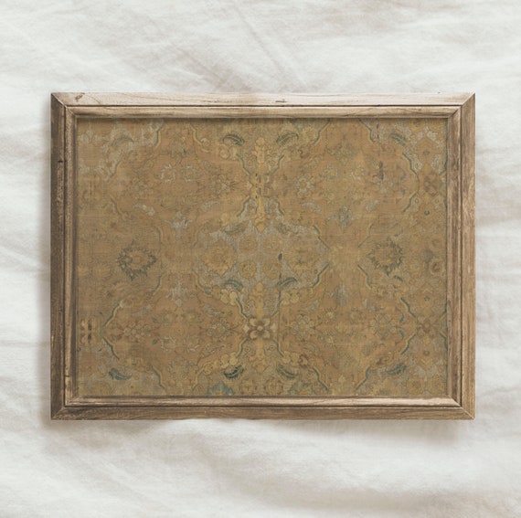 Vintage Rug Pattern Wall Art PRINTABLE / Neutral Eclectic Art Etsy