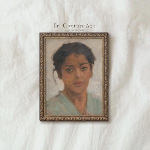 Classic Woman Portrait Oil Painting PRINTABLE / Elegant Female Art Print / Beautiful Vintage Lady Wall Art | P249