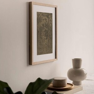 Ink sketch vintage wall art, Antique classic sketch, Farmhouse moody wall art, Vintage textile wall art print, Woodland landscape drawing image 5