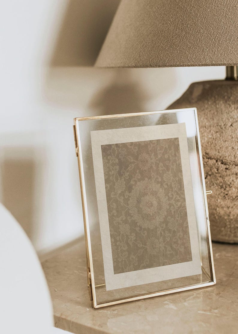 Antique Neutral Tapestry Print / Textile Pattern Wall Art / Modern Farmhouse Art PRINTABLE | P136 image 4