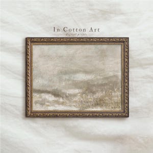 Abstract Muted Painting / Neutral Vintage Landscape PRINTABLE / Digital Downloadable