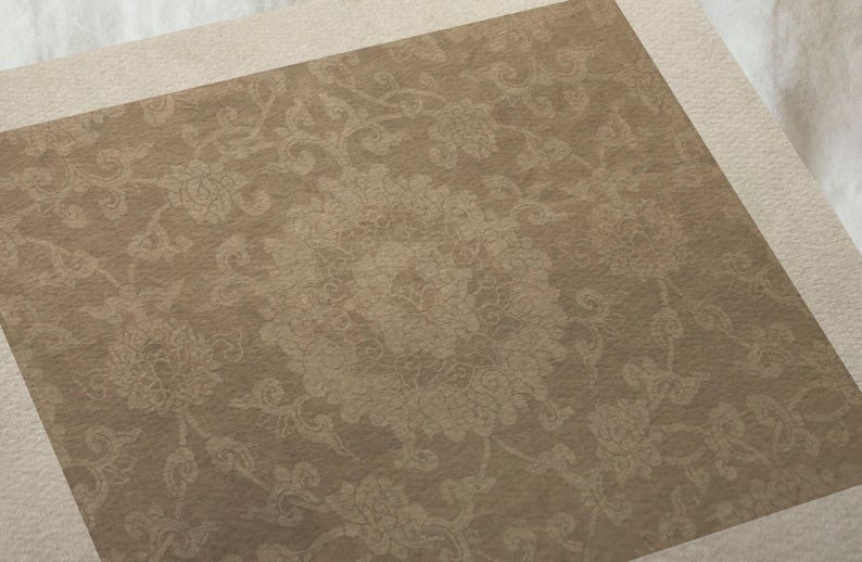 Antique Neutral Tapestry Print / Textile Pattern Wall Art / Modern Farmhouse Art PRINTABLE | P136 image 7