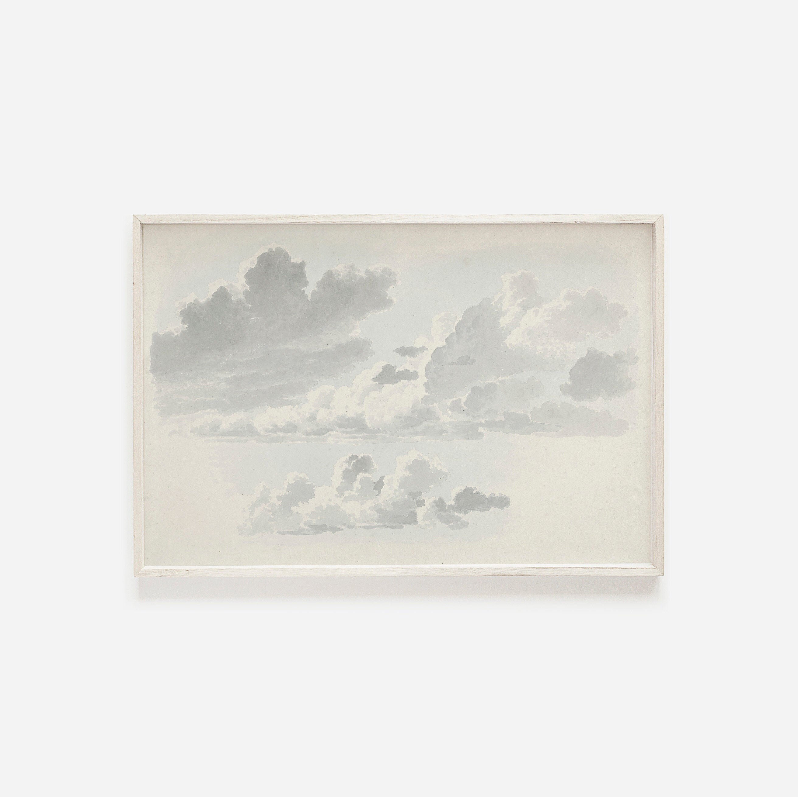 Vintage Cloud Painting Cloud Study Painting Minimalist Cloud | Etsy