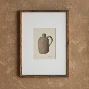 Vintage Country Kitchen Painting / Rustic Jug Print PRINTABLE / Canteen Decor Digital Download | D26 image 4