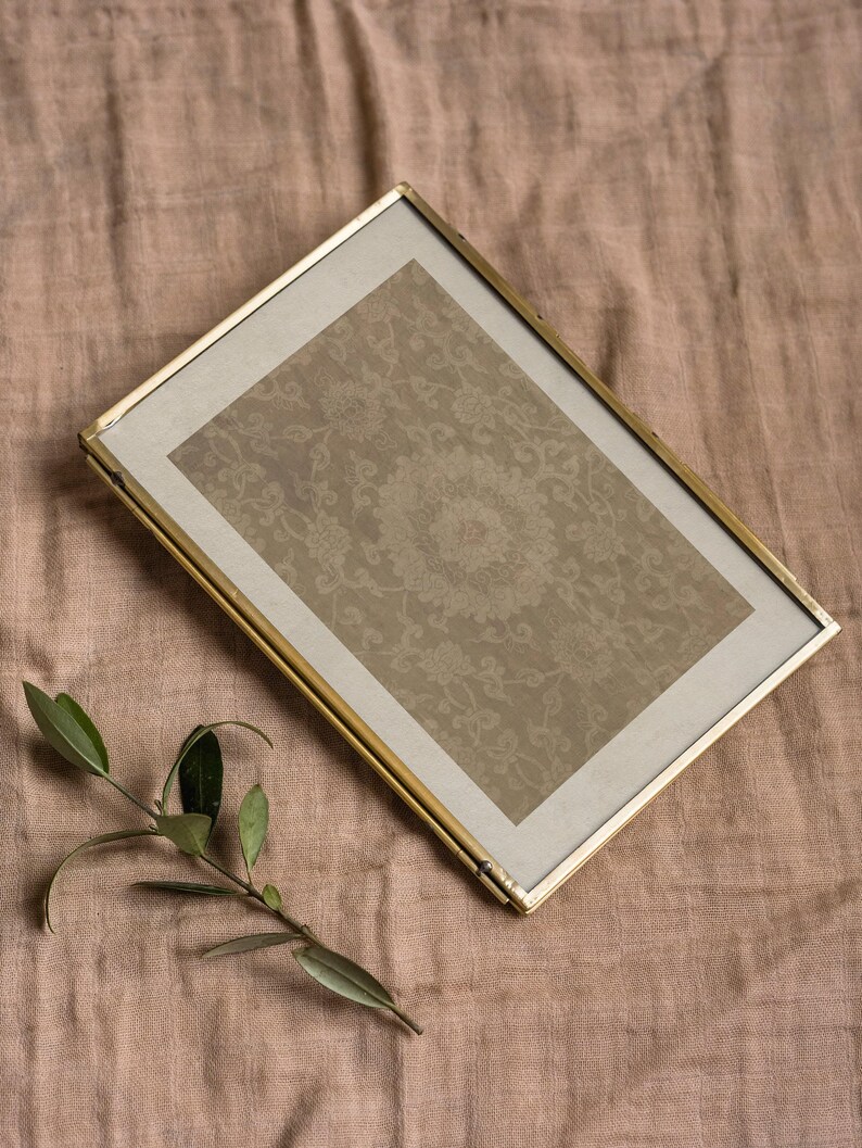 Antique Neutral Tapestry Print / Textile Pattern Wall Art / Modern Farmhouse Art PRINTABLE | P136 image 5