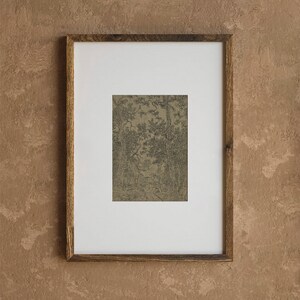 Ink sketch vintage wall art, Antique classic sketch, Farmhouse moody wall art, Vintage textile wall art print, Woodland landscape drawing image 4