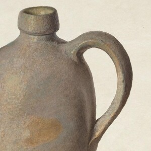 Vintage Country Kitchen Painting / Rustic Jug Print PRINTABLE / Canteen Decor Digital Download | D26 image 8