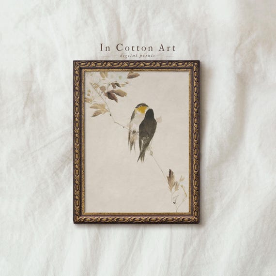 Warm Autumn Wall Decor / Fine Art Vintage Fall Print / Neutral PRINTABLE Digital