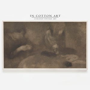 Samsung Frame TV Art / Antique Moody Abstract DIGITAL Painting / Vintage Art | TV15