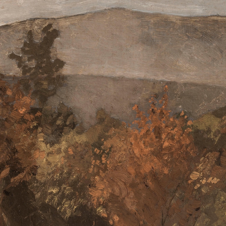 Autumnal Landscape Samsung TV Art / Vintage Fall Frame TV Art / Antique Oil Painting DIGITAL Download | TV55 image 4