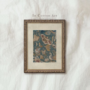 Vintage Tapisserie Art Print/ Wand Kunst Textil DRUCKBAR / Bauernhaus Print Digital Download | P94