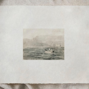 Küsten Bauernhaus Galerie Wand Kunst SET / Muted Kunstdruck Digital DRUCKBAR / Vintage Wohnkultur | P62 Bild 6