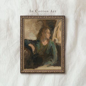 Antique Woman Portrait Print / Vintage Female Oil Painting / Wall Art PRINTABLE Art Download | P66
