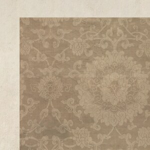 Antique Neutral Tapestry Print / Textile Pattern Wall Art / Modern Farmhouse Art PRINTABLE | P136 image 9