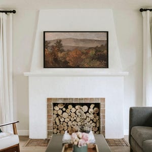 Autumnal Landscape Samsung TV Art / Vintage Fall Frame TV Art / Antique Oil Painting DIGITAL Download | TV55 image 5