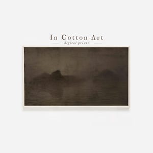 Vintage Moody Water Landscape Digital Frame TV Art / Dark Abstract Seascape / Ocean Art Instant Download / Living Room Decor | TV67