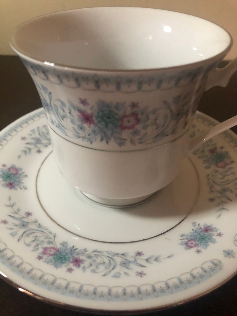 Crown Ming Fine China Tea Cup and Saucer Etsy