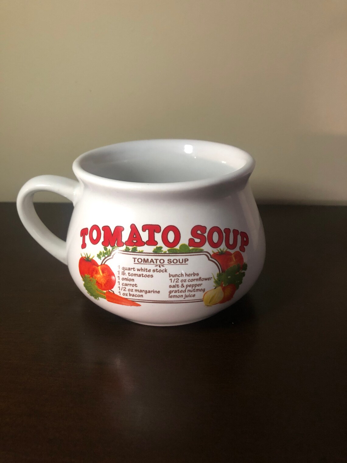 Set of 2 Soup Recipe Mugs Soup Bowls. Etsy