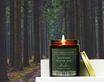 Highland Woodland Soy Candle: Scottish Home Fragrance