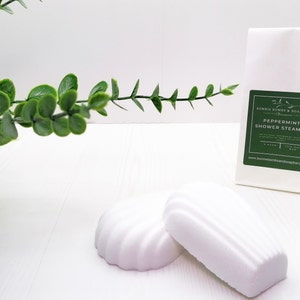 Peppermint Shower Steamer: Aromatherapy Shower Bomb (Pack of 2)