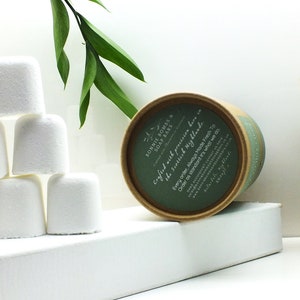 TOILET FIZZERS | BERGAMOT | Toilet Cleaner | Toilet Freshener | Drain & Mop Bucket + Sink Bombs | Hygienic | Vegan | Everyday Use