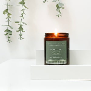 Woodland Scented Candle, Home Fragrance, Soy Wax Candle, Candles, Toxin Free,Green, Aromatherapy Candles,home décor, woody scent. image 5