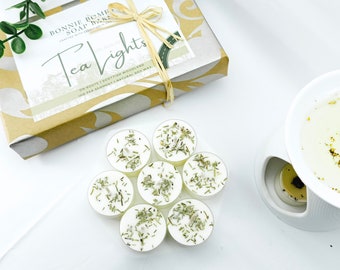 9 Scottish woodland Whispers duftende Teelichter | Stark duftend, 9 Teelichter pro Packung, lange Brenndauer, Teelicht-Geschenkoption, 17 g pro Teelicht