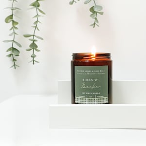 Sojawas aromatherapiekaars - heuvelsgeur, toxinevrije huisgeur, biologisch afbreekbaar, veganistisch vriendelijk