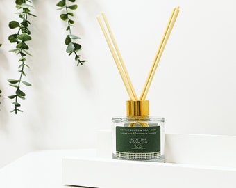 Scottish woodland scented diffuser | Reed Diffuser Auego Clean vegan-friendly | home fragrances, , gift ideas, home fragrances, home decor