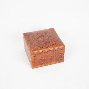 Colorful Embossed Leather Box