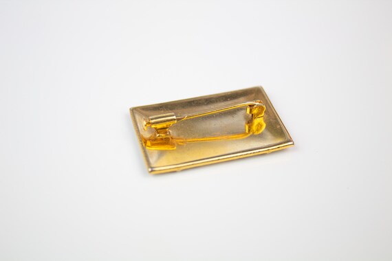 Damascene Rectangular Brooch - image 5