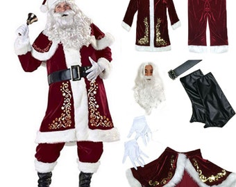 luxury velvet santa dress