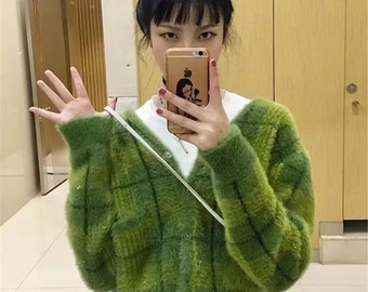 long green cardigan sweater