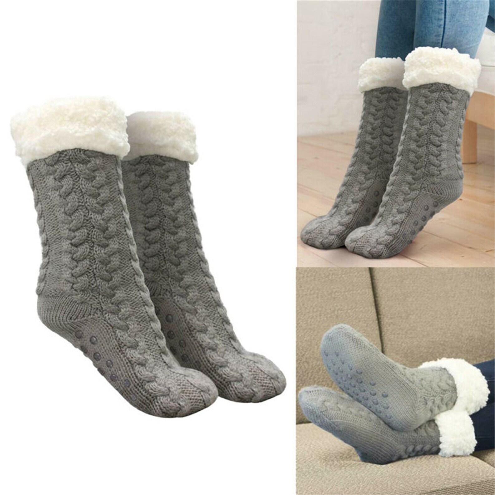 Winter Unisex Women Men Huggle Slipper Socks Ultra-Plush | Etsy
