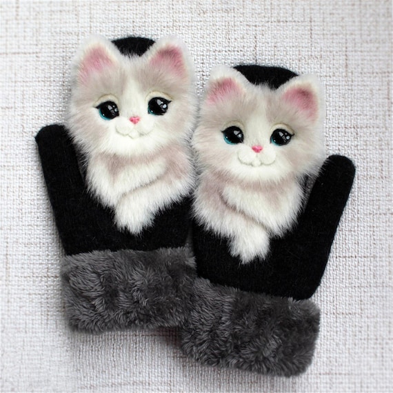 Toddler Baby Thicken Christmas Santa Full Finger Warm Mittens Gloves Gifts
