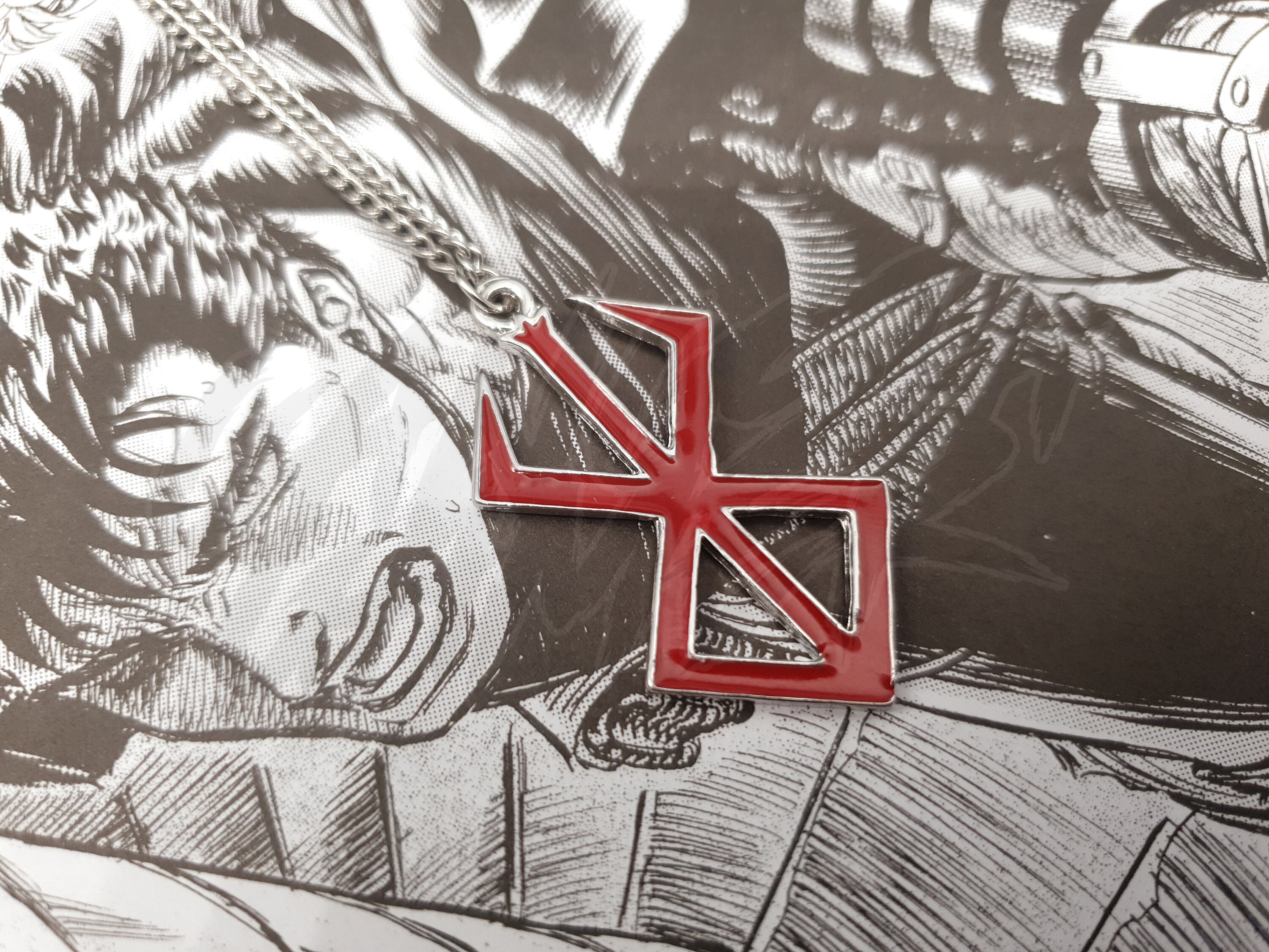 Collar berserk marca de colgante de sacrificio regalos de
