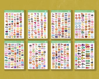 Letras de Jornal | Bullet Journal Sticker, Planner Sticker
