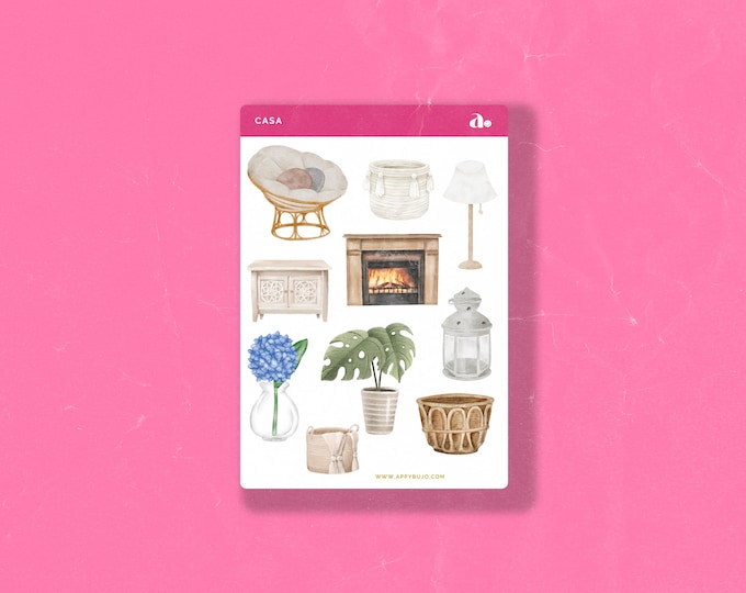 Casa | Bullet Journal Sticker, Planner Sticker
