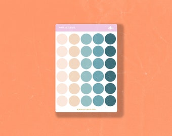 Pintas Azuis    | Bullet Journal Sticker, Planner Sticker