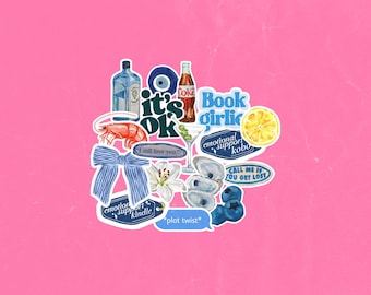 Pack de Stickers Azul Salgado | 16 stickers